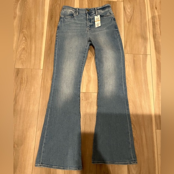 NWT FRAME Denim Le High Waist Flare Jeans Tropic 29 - Picture 2 of 7